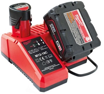 Milwaukee multilader m12-18 c | m12, m14 en m18 accu's - 4932352959