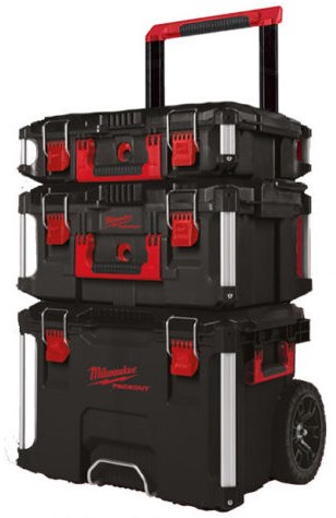 Load image into Gallery viewer, Milwaukee packout 1 + 2 + 3 opbergkoffer complete set - 4932464244
