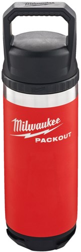Milwaukee packout™ 532 ml fles met deksel rood - 4932493991