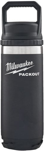 Milwaukee packout™ 532 ml fles met deksel zwart - 4932493992