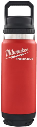 Load image into Gallery viewer, Milwaukee packout™ 710 ml fles met deksel rood - 4932493465
