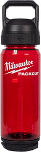 Milwaukee packout™ plastic fles met drinkdop | 740 ml | rood - 4932498636