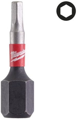 Milwaukee accessoires milwaukee schroefbit | shockwave | hex6 | 25 mm | 3 stuks - 4932500382