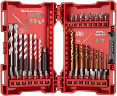 Milwaukee accessoires milwaukee shockwave™ boor slagwerkset | 39 stuks - 4932479854