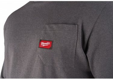 Milwaukee wtssgr l t-shirt work short sleeve grey l - 4932493010