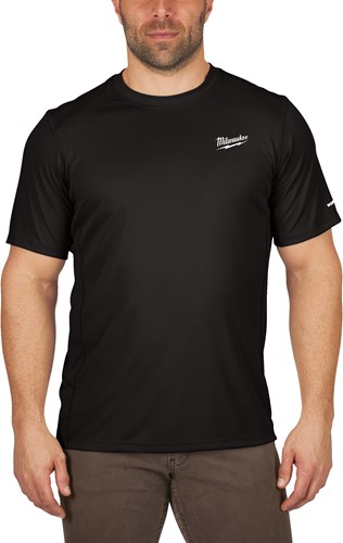 Milwaukee ww ss bl l t-shirt workskin™ warm weather short sleeve black l - 4932493065