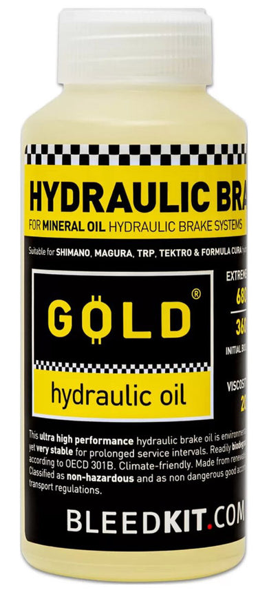Bleedkit mineral brake fluid gold