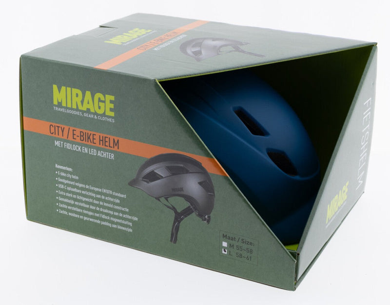 Load image into Gallery viewer, Buzaglo mirage city e-bike helm 55-58 cm mat blauw

