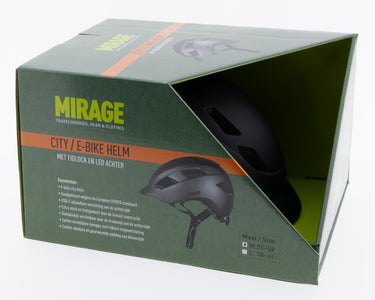Buzaglo mirage urban helm e-bike led 58-61cm mat zwart