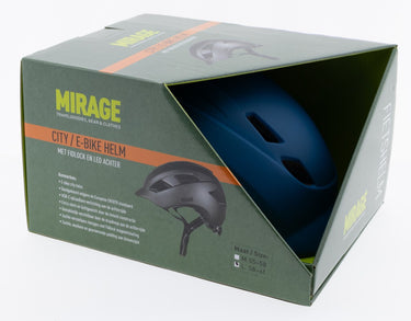 Mirage urban helm e-bike led 58-61cm mat blauw