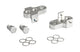 Mirage crankverkorters met rvs bouten aluminium t6 zilver