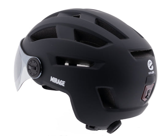 Buzaglo mirage e-bike helm 55-58cm, nta m vizier fidlock,led,mat zw