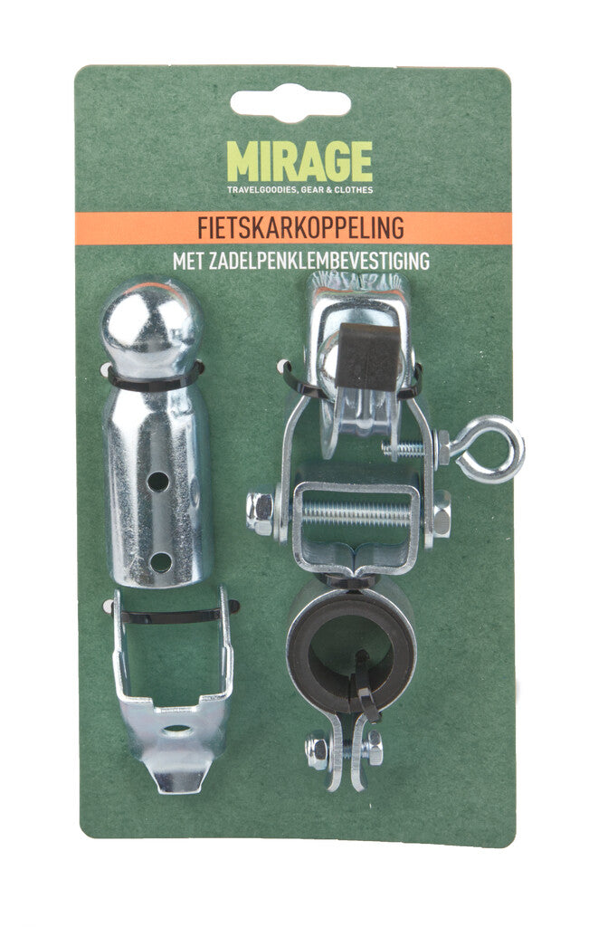 Afbeelding laden in galerijviewer, Mirage fietskarkoppeling zadelpen bevestiging, zilver, 22~24mm
