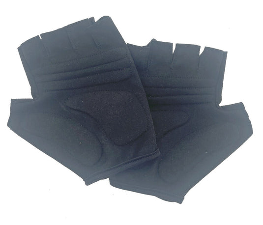 Mirage Lycra handschoen maat m gel zwart korte vinger op kaart