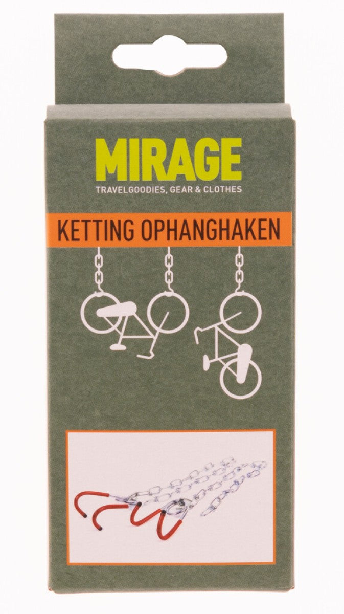 Load image into Gallery viewer, Set ophanghaken met ketting geplastificeerd
