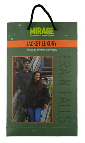 Regenjack Mirage Luxury Zwart - Maat XXL