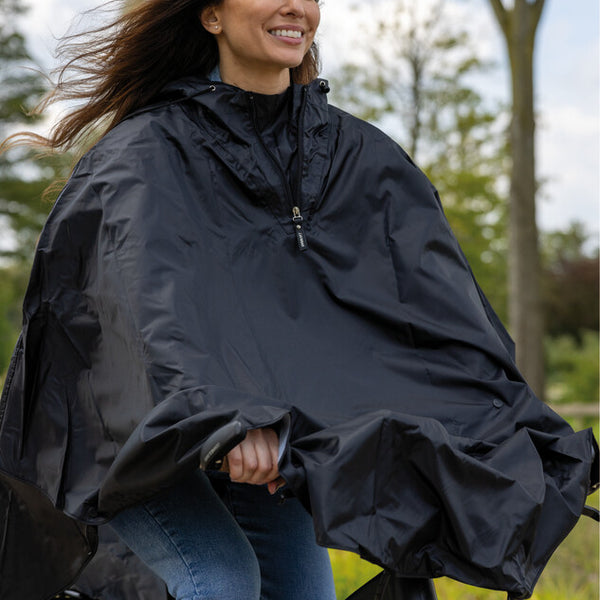 Mirage Regenponcho polyester zwart