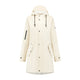 Mirage regenjas rainfall trenchcoat - maat s - gemaakt van polyester soft touch - off white