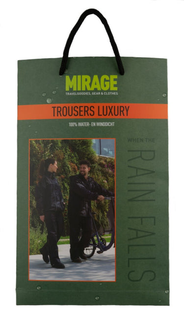 Regenbroek Mirage Luxury Zwart - Maat L
