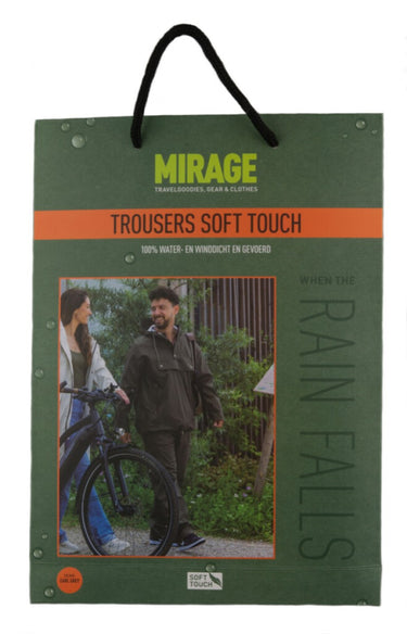 Mirage regenbroek rainfall soft touch maat s grijs