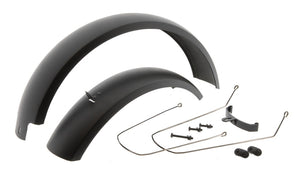 Mirage spatbord set 20 fatbike incl. bevestiging - zwart