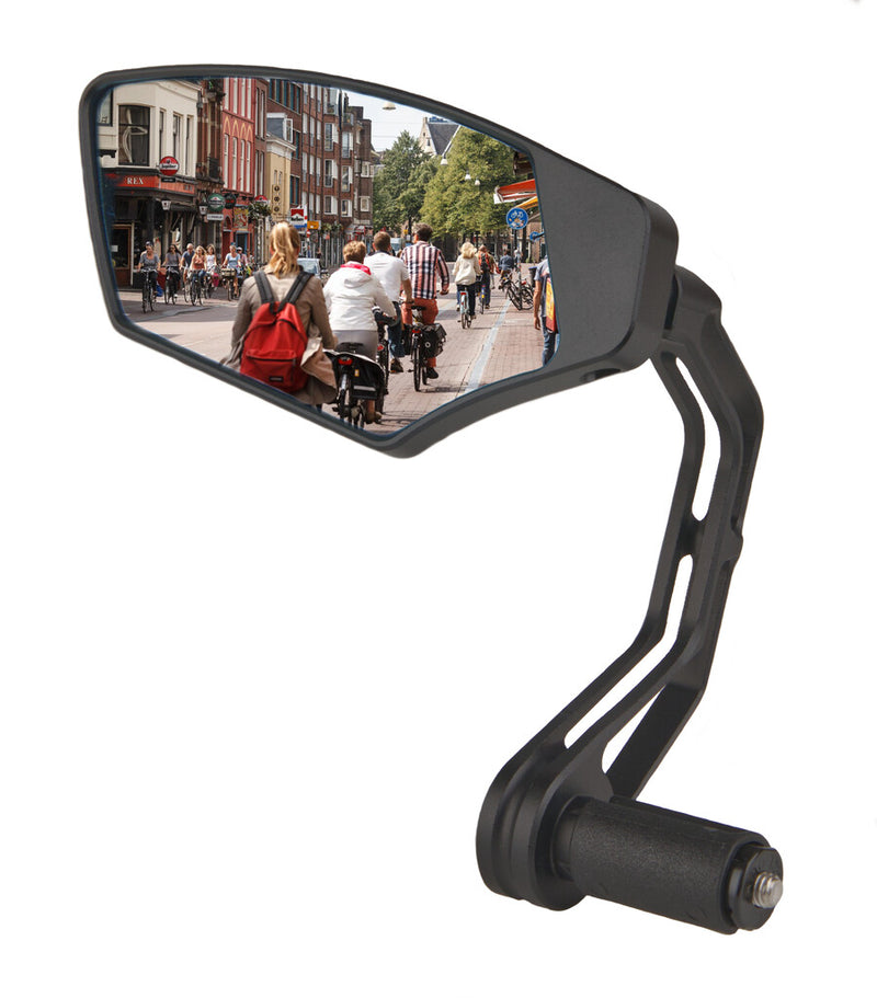 Load image into Gallery viewer, Mirage spiegel links first class dimmend glas - bar-end bevestiging - zwart

