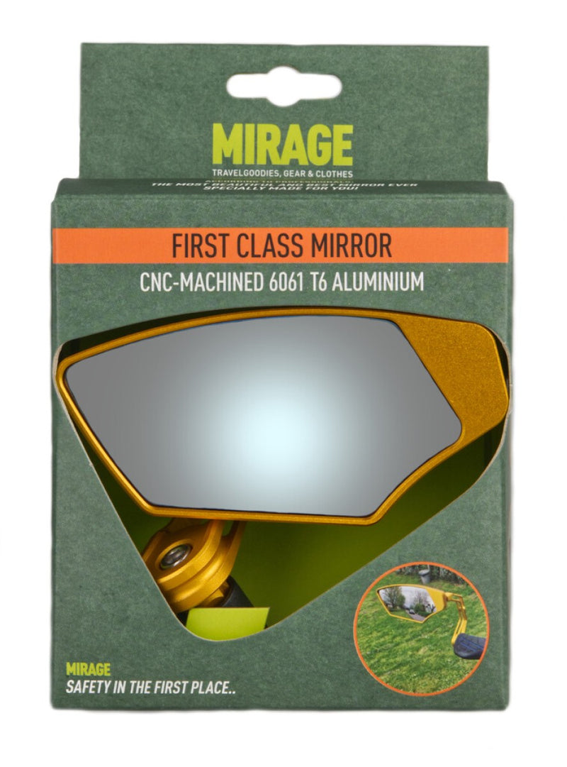 Load image into Gallery viewer, Mirage spiegel barend first class, dimmend glas, goud, links
