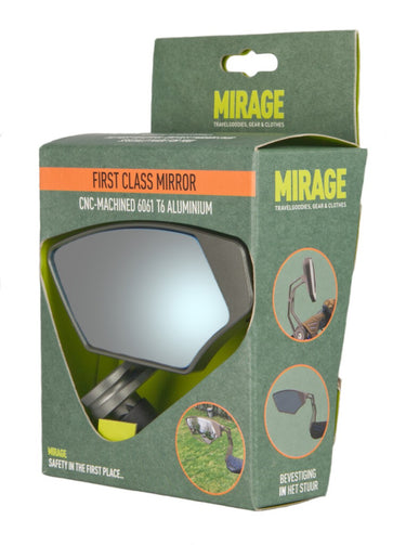 Mirage spiegel barend first class,dimmend glas, grijs, links