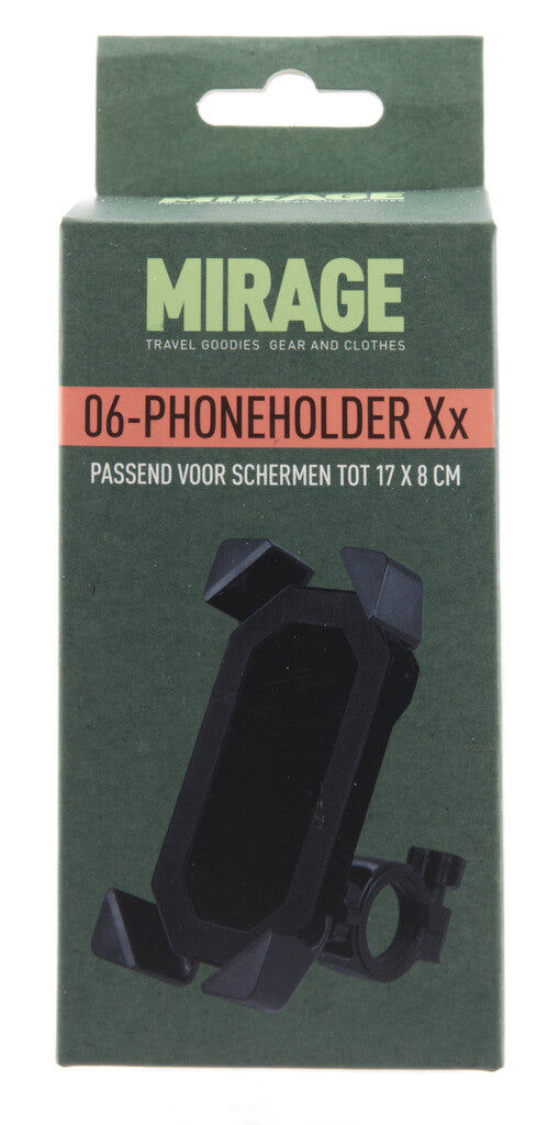 Load image into Gallery viewer, Telefoonhouder Mirage Zwart Stuurbevestiging
