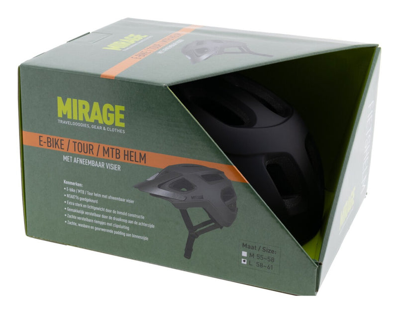 Load image into Gallery viewer, Buzaglo mirage tour mtb helm 58-61cm, nta, mat zwart
