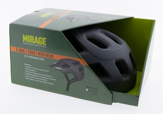 Mirage tour mtb helm 58-61cm, nta, mat grijs