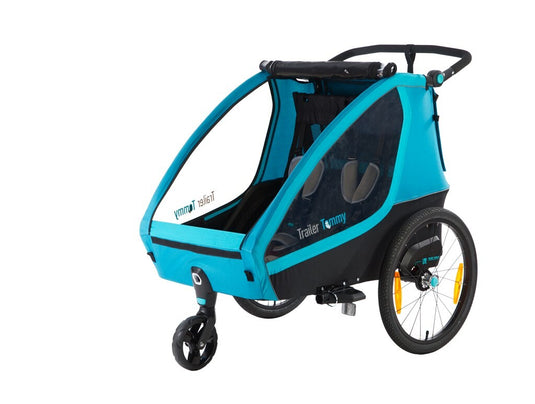 Mirage Tommy Kinderfietskar - Aluminium frame, wielvering, 3-punts gordel, blauw, 2021