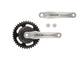 Miranda crankstel ALFA 1 38T, cranklengte 170mm.zilver, aluminium, spieloos. met disk