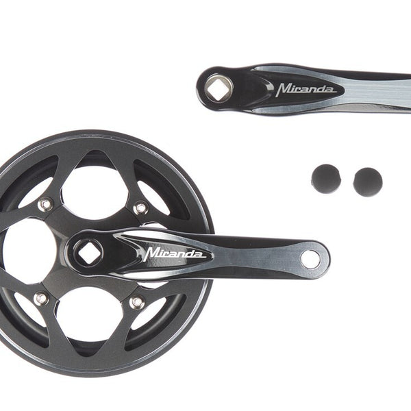 Miranda Crankset 44 tands 3 32-1 8 zwart zilver met kettingrand