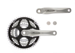 Miranda crankset alu zilver 22 32 42t vlak +0 mm
