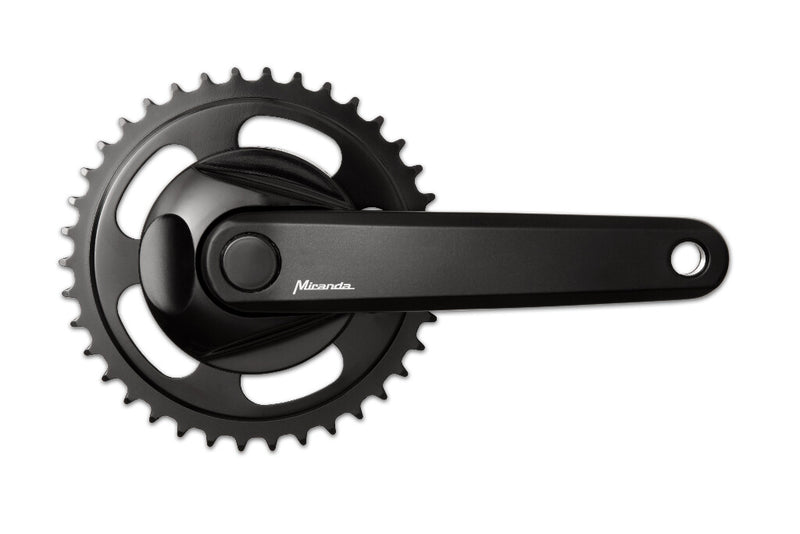 Load image into Gallery viewer, Miranda  delta crankstel 38t +disc 9.5cm zwart
