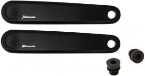Load image into Gallery viewer, set cranks E-bike aluminium 170 mm zwart
