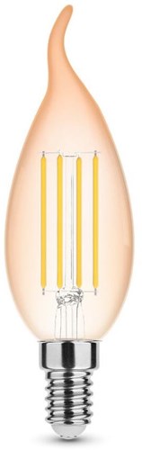 Enzo modee led tipkaars e14 4-28w 1800k filament amber dimbaar 2-pack - led7408
