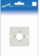 Enzo montageplaat 1-voudig wit - 6650710