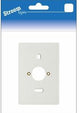 Enzo montageplaat 2-voudig wit - 6650720