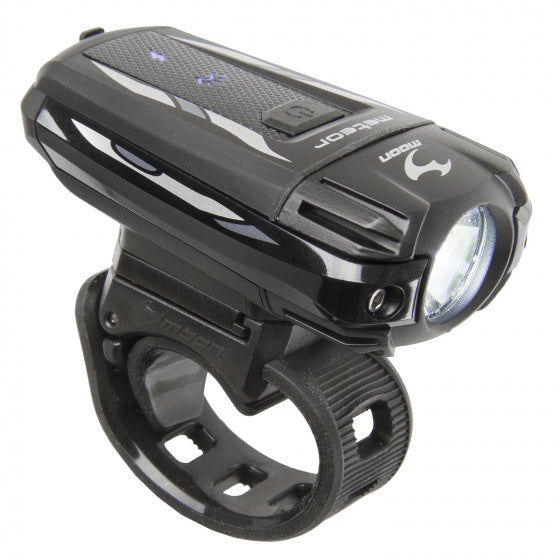 Load image into Gallery viewer, voorlicht Meteor 400 lm oplaadbaar zwart
