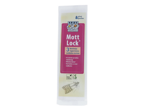 Aries mottlock mottenval kleefstrips - gifvrij - 3 stuks