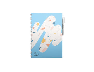 Moyu uitwisbaar notitieboek - hardcover a4 - rocky ice