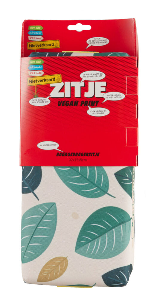 Newlooxs nietverkeerd zitkussen voor bagagedrager vegan print