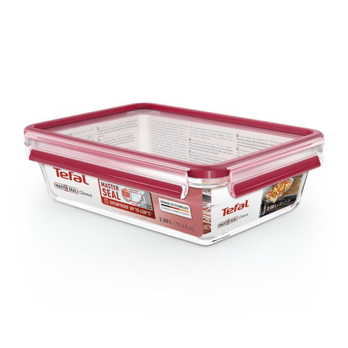 Tefal masterseal glass 2l rechthoekig