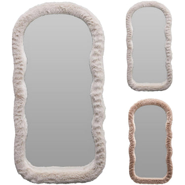 Home styling spiegel groot bont 2assorti kleur
