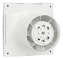 Cargue la imagen en el visor de la galería, Enzo nedco badkamer - toilet ventilator s125t wit 125mm + timer - 8610055
