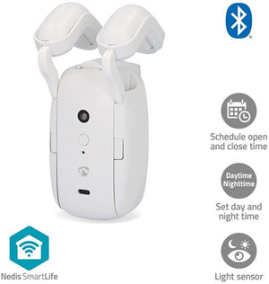 Nedis smartlife gordijnrobot – stangrail – bluetooth – 4000mah – wit