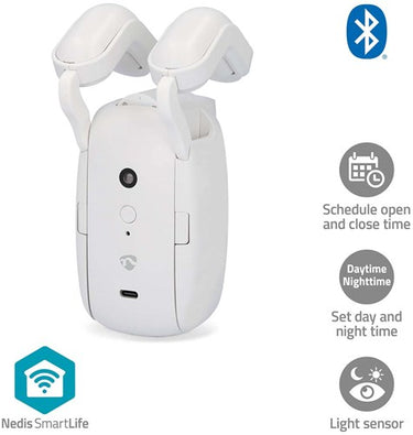 Nedis smartlife gordijnrobot – stangrail – bluetooth – 4000mah – wit