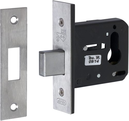 Cargue la imagen en el visor de la galería, Nemef 4328 veiligheidsbijzetslot | skg** | dm60mm | voorplaat rvs siervoorplaat 29x110mm rechthoekig | dr 1+2+3+4 - 9432817600
